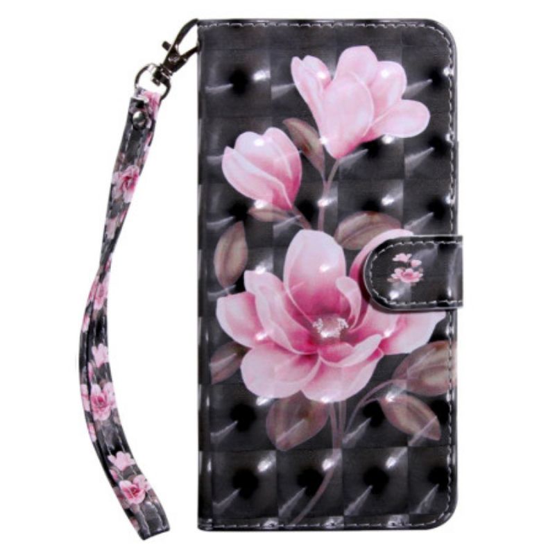 Flip Cover Samsung Galaxy A16 5g Pink Blomsterrem