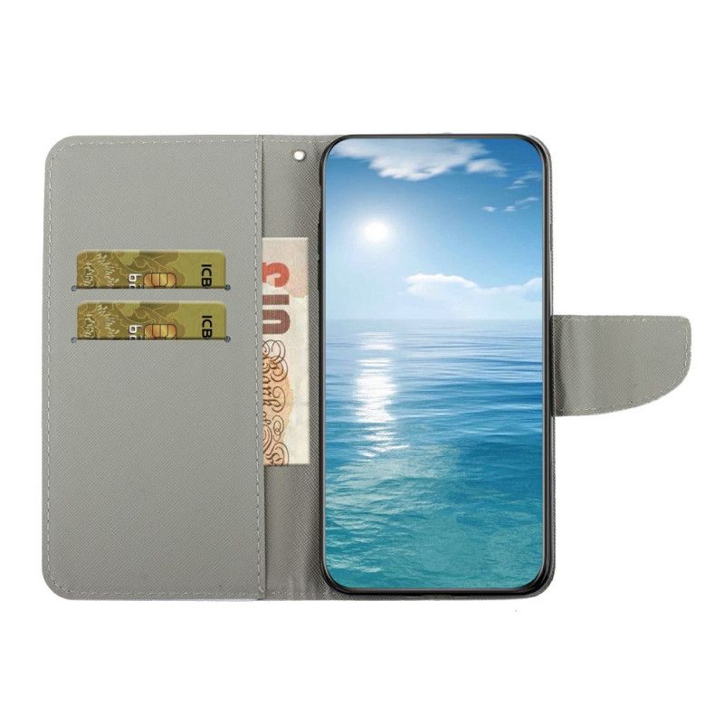 Flip Cover Samsung Galaxy A16 5g Sommerfugle- Og Kattemønster