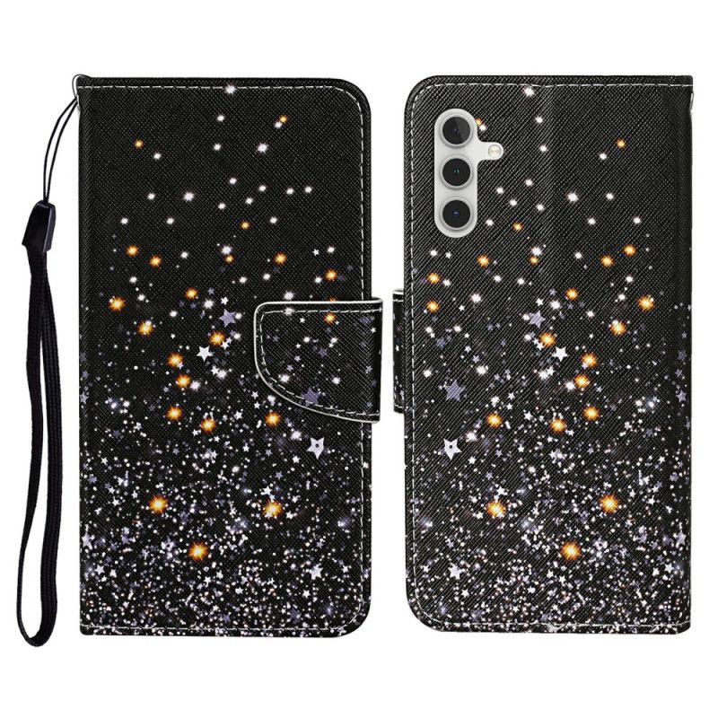 Flip Cover Samsung Galaxy A16 5g Sort Mønster