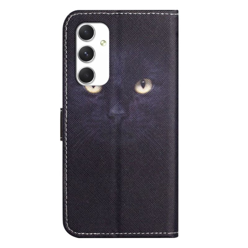 Læder Cover Samsung Galaxy A16 5g Katteøjne