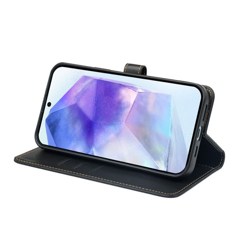 Læder Cover Samsung Galaxy A16 5g Kløvermønster