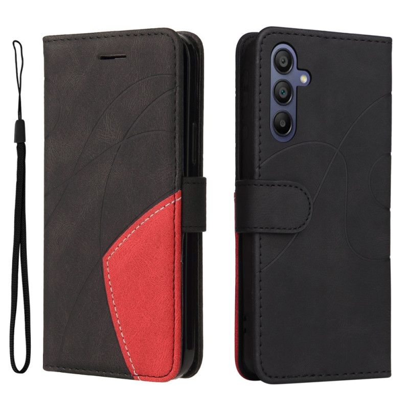 Læder Cover Samsung Galaxy A16 5g Telefon Etui Bølgelinje