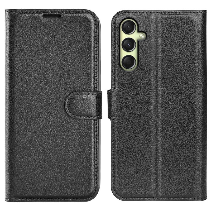 Læder Cover Samsung Galaxy A16 5g Telefon Etui Litchi Kunstlæder