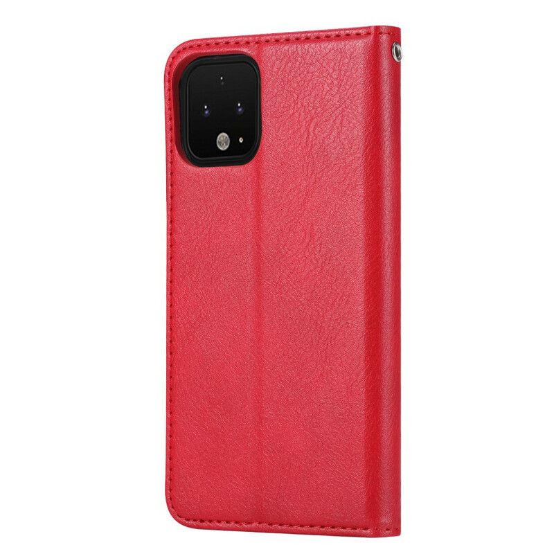 Cover Google Pixel 4 Flip Cover Faux Læder Kortholder