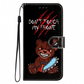 Flip Cover Xiaomi Redmi A1 Med Snor Rasende Thong Bear