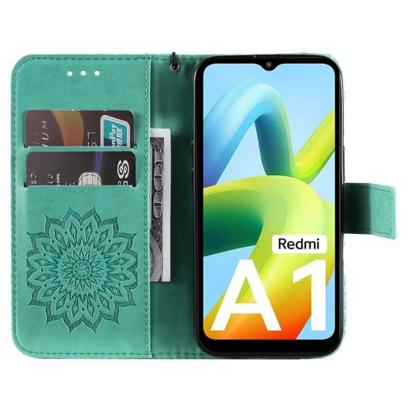 Flip Cover Xiaomi Redmi A1 Med Snor Thong Sun