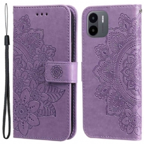 Læder Cover Xiaomi Redmi A1 Blomster Mandala