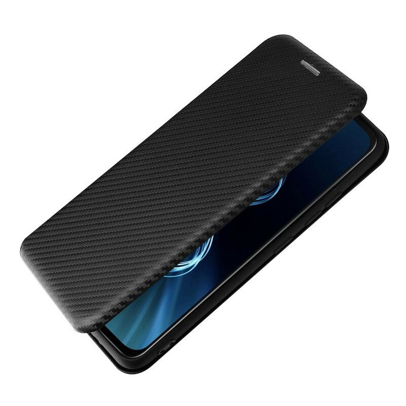 Cover Asus Zenfone 8 Flip Cover Kulfiber Med Støttering