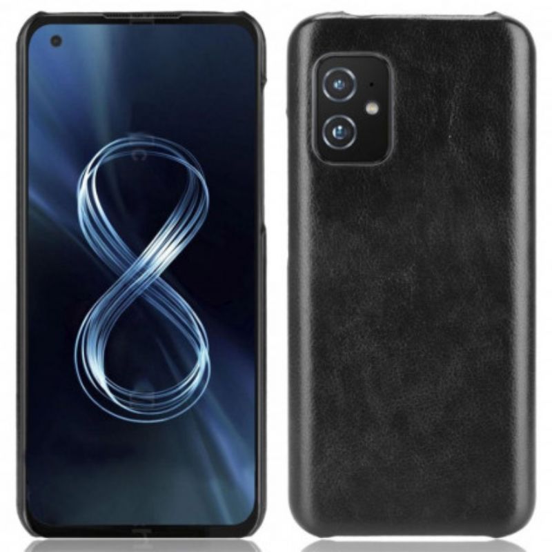 Cover Asus Zenfone 8 Lichi-lædereffekt