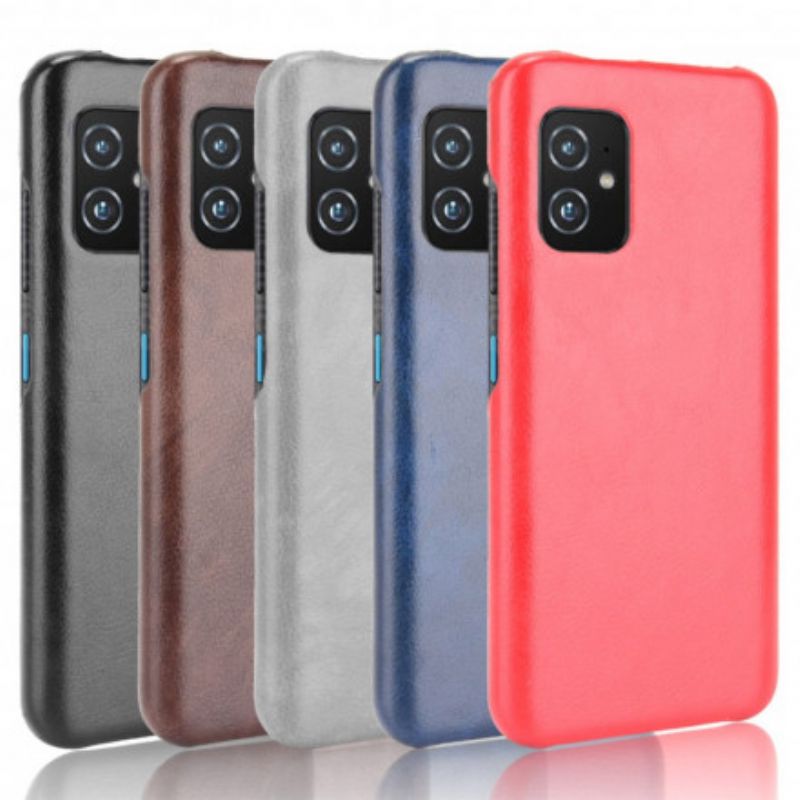 Cover Asus Zenfone 8 Lichi-lædereffekt