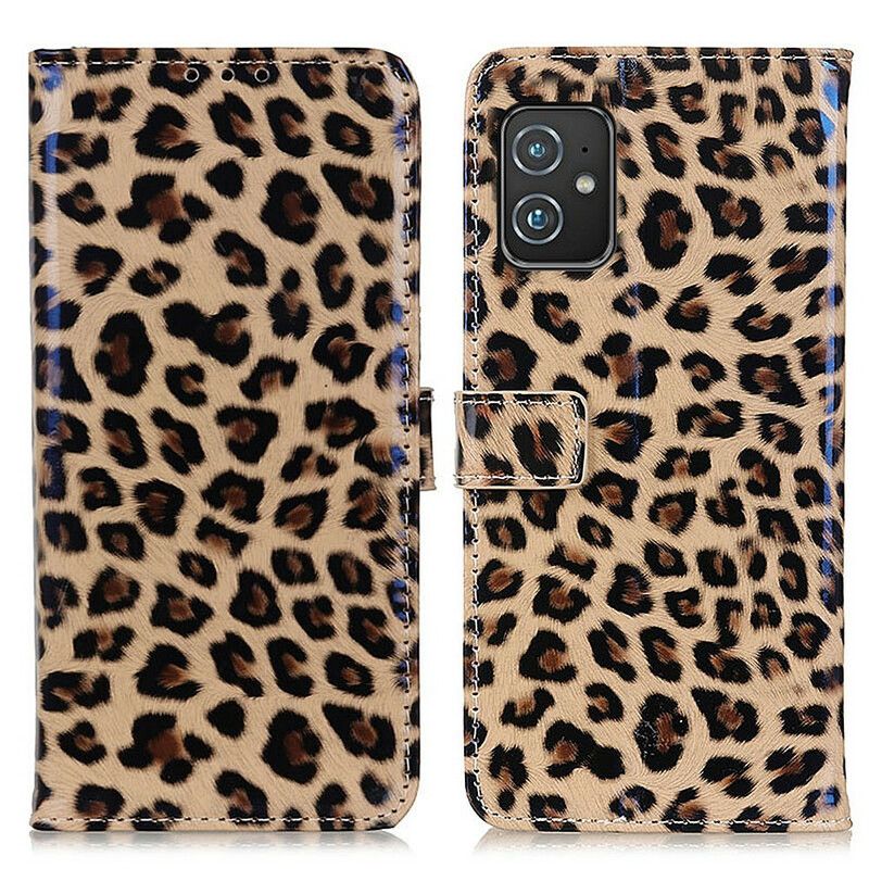 Flip Cover Asus Zenfone 8 Enkelt Leopard