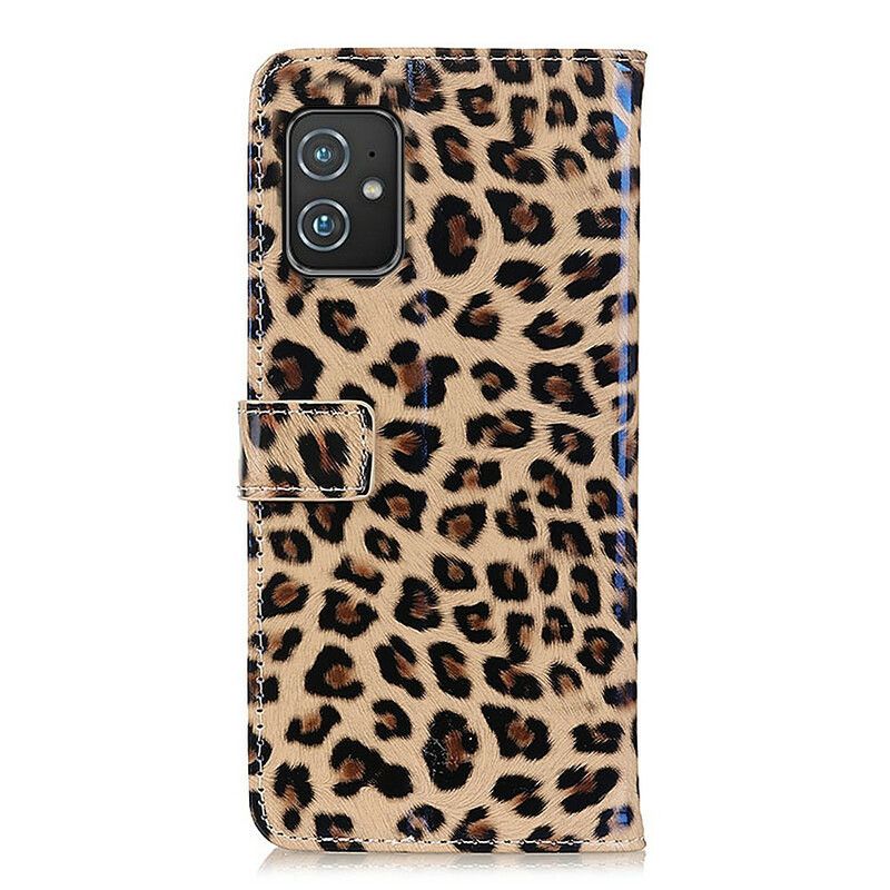 Flip Cover Asus Zenfone 8 Enkelt Leopard