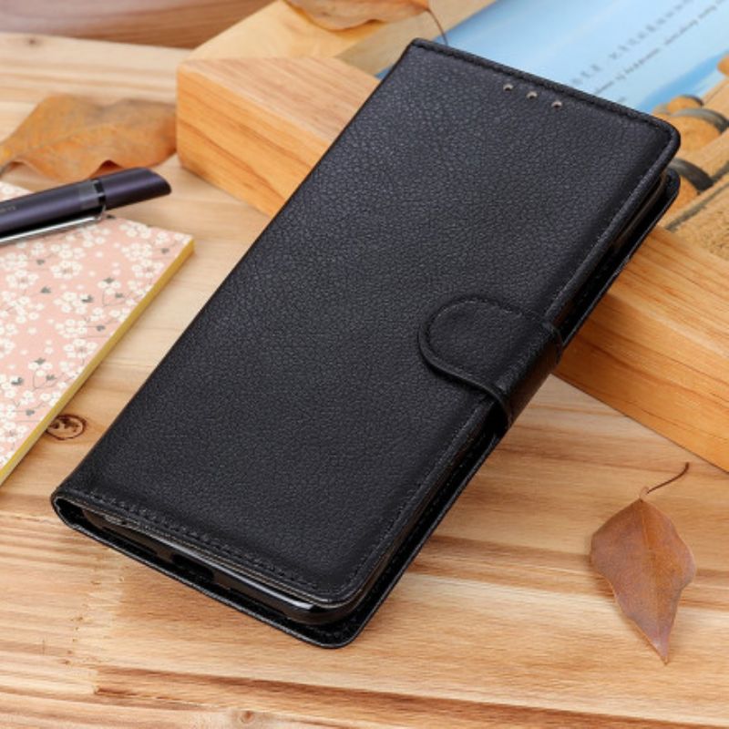 Flip Cover Asus Zenfone 8 Faux Læder Litchi