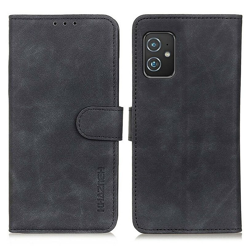 Flip Cover Asus Zenfone 8 Mat Vintage Lædereffekt Khazneh