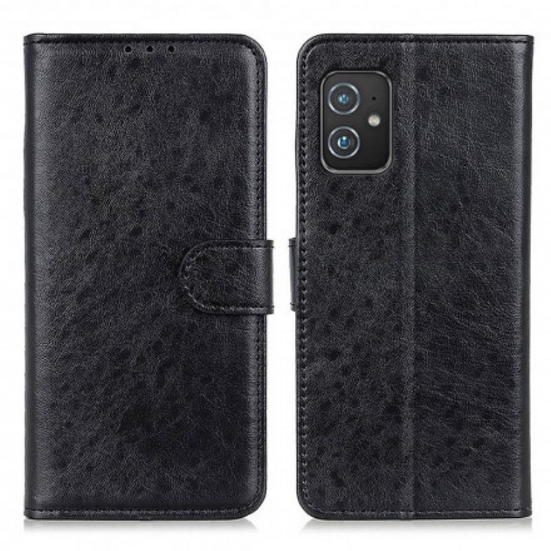 Flip Cover Asus Zenfone 8 Tekstureret Kunstlæder