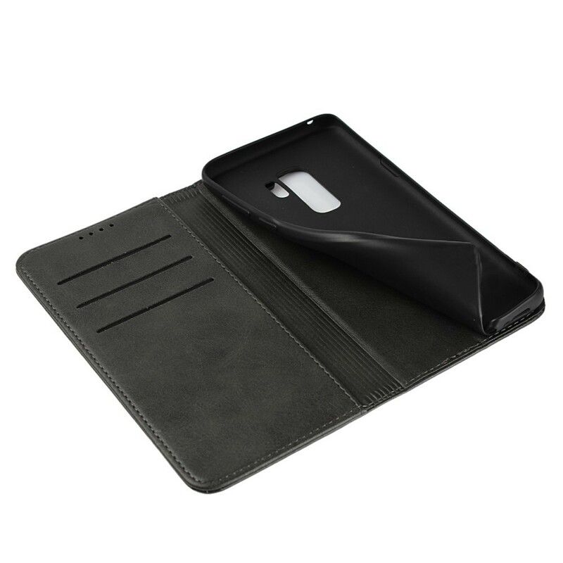 Cover Samsung Galaxy S9 Plus Flip Cover Imiteret Lædersøm