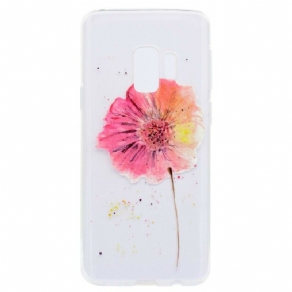 Cover Samsung Galaxy S9 Plus Sømløst Akvarel Blomstermønster