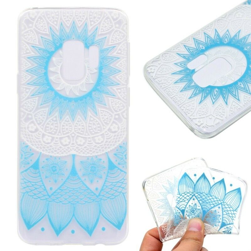 Cover Samsung Galaxy S9 Plus Transparent Farvet Mandala