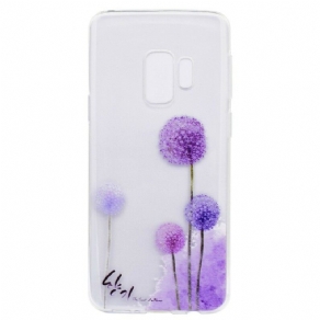 Cover Samsung Galaxy S9 Plus Transparente Farverige Mælkebøtter