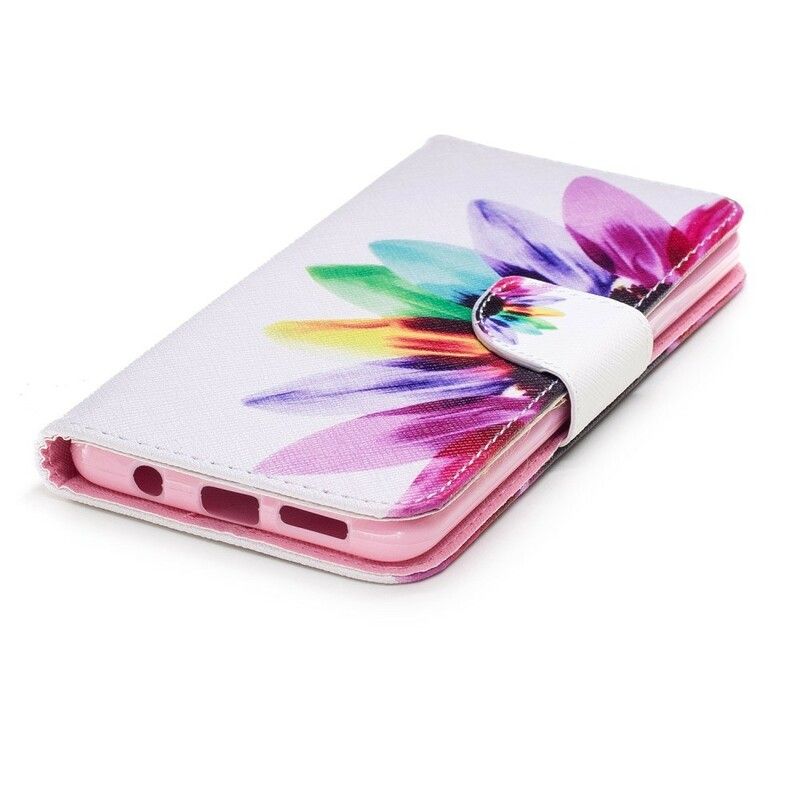 Flip Cover Samsung Galaxy S9 Plus Akvarelblomst