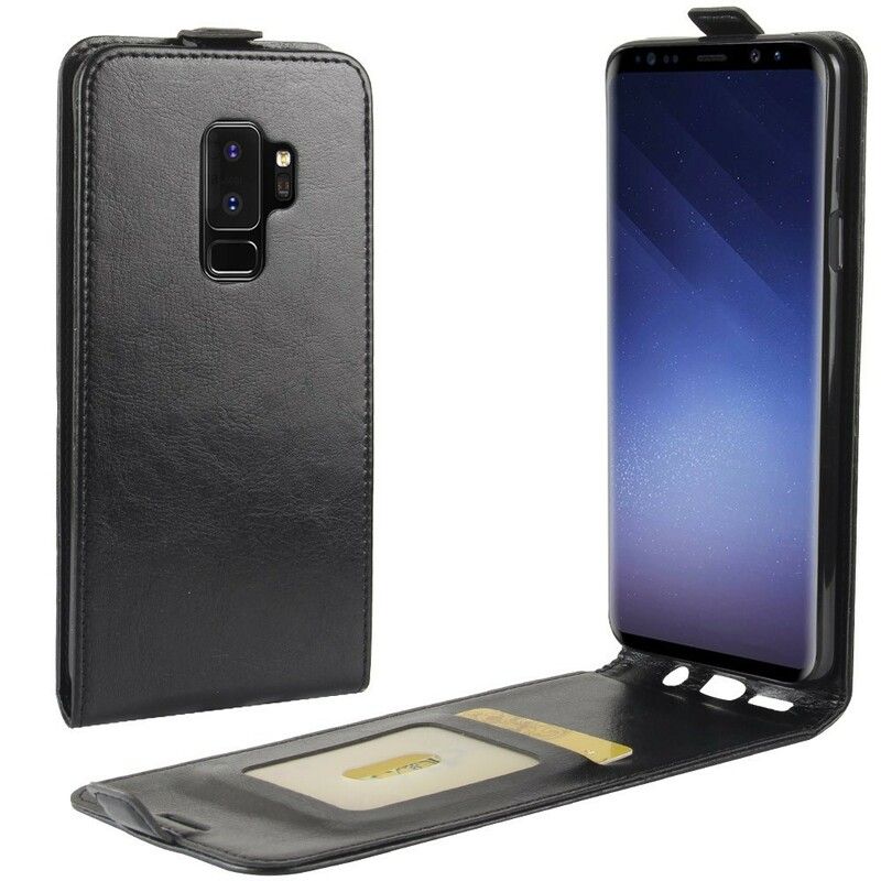 Flip Cover Samsung Galaxy S9 Plus Læder Cover Foldbar Lædereffekt