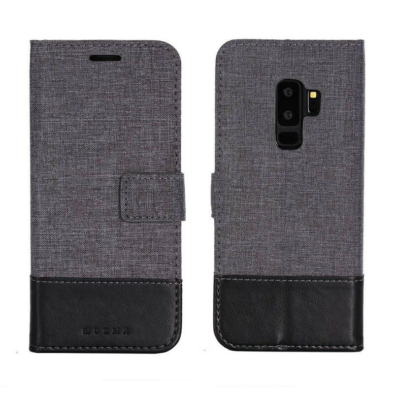 Flip Cover Samsung Galaxy S9 Plus Muxma Stof Og Lædereffekt