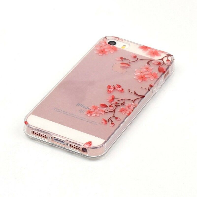 Cover iPhone SE / 5 / 5S Blomstrende Træ Transparent