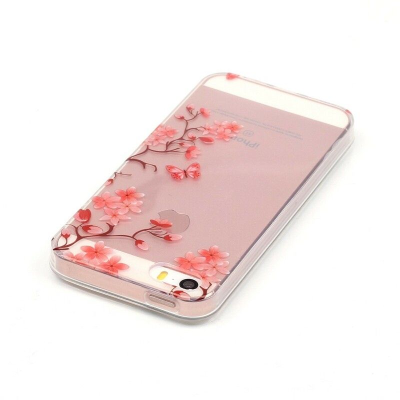 Cover iPhone SE / 5 / 5S Blomstrende Træ Transparent