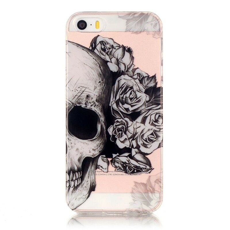 Cover iPhone SE / 5 / 5S Transparent Blomsterkranie