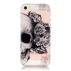 Cover iPhone SE / 5 / 5S Transparent Blomsterkranie