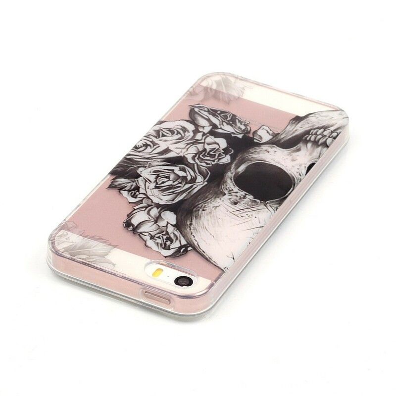 Cover iPhone SE / 5 / 5S Transparent Blomsterkranie