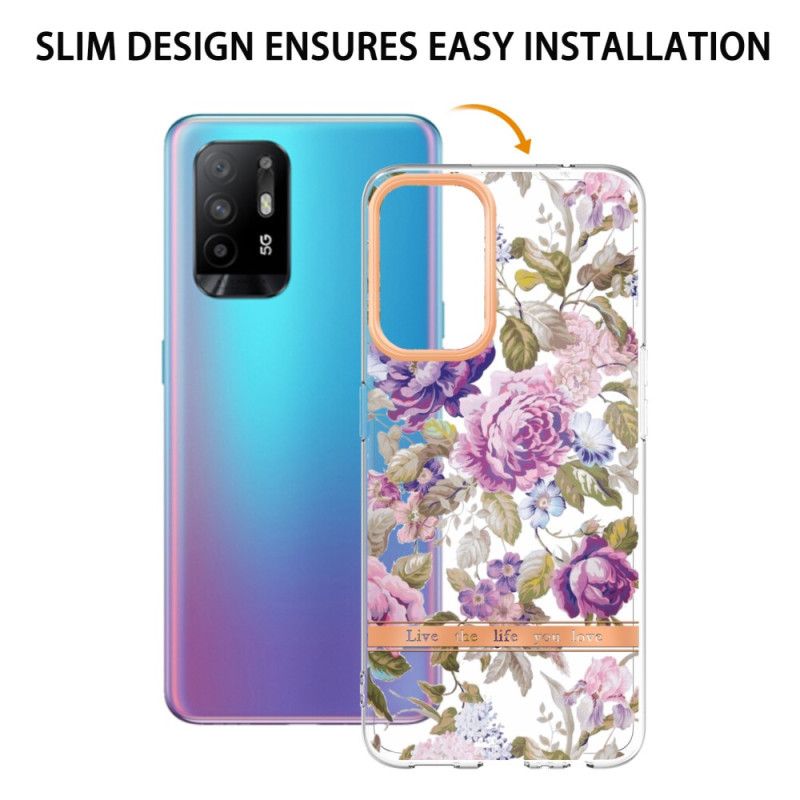 Cover Oppo A94 5G Begonia Blomster