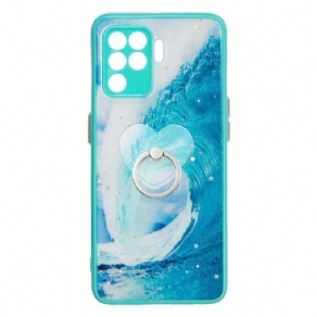 Cover Oppo A94 5G Bølge Med Ring