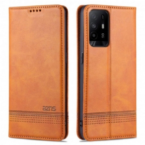 Cover Oppo A94 5G Flip Cover Azns Læderstil