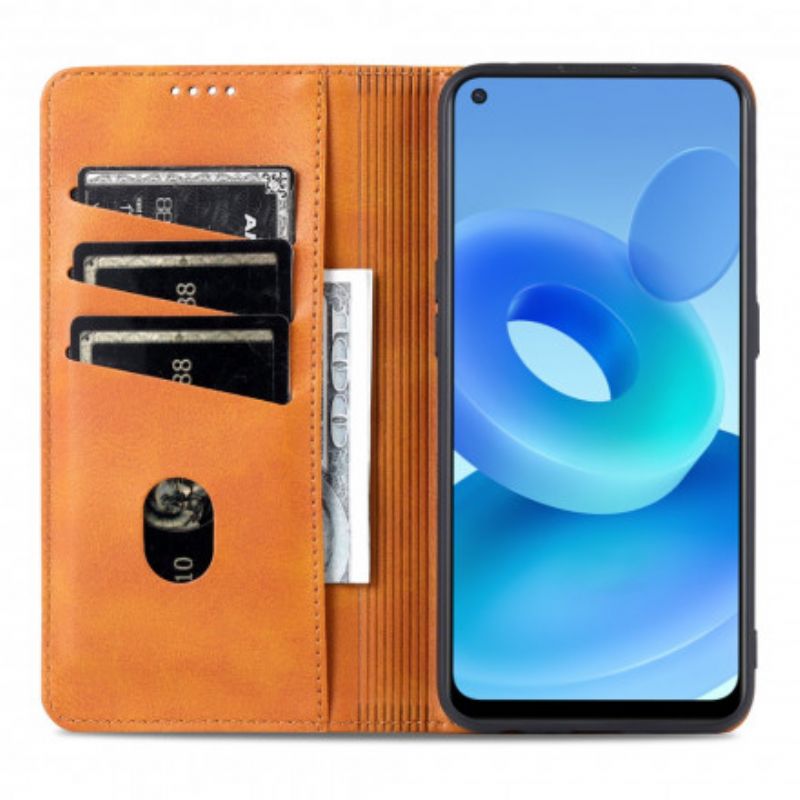 Cover Oppo A94 5G Flip Cover Azns Læderstil