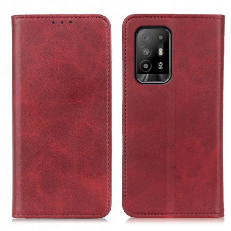 Cover Oppo A94 5G Flip Cover Elegance Split Læder