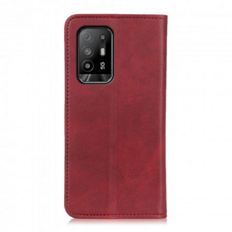 Cover Oppo A94 5G Flip Cover Elegance Split Læder