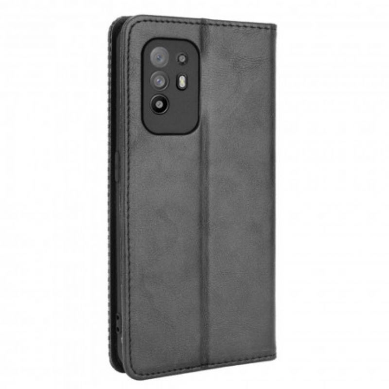 Cover Oppo A94 5G Flip Cover Stylet Vintage Lædereffekt