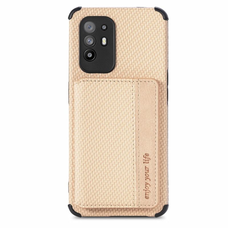 Cover Oppo A94 5G Kulfiberkortholder