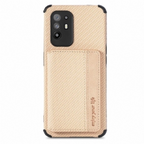 Cover Oppo A94 5G Kulfiberkortholder