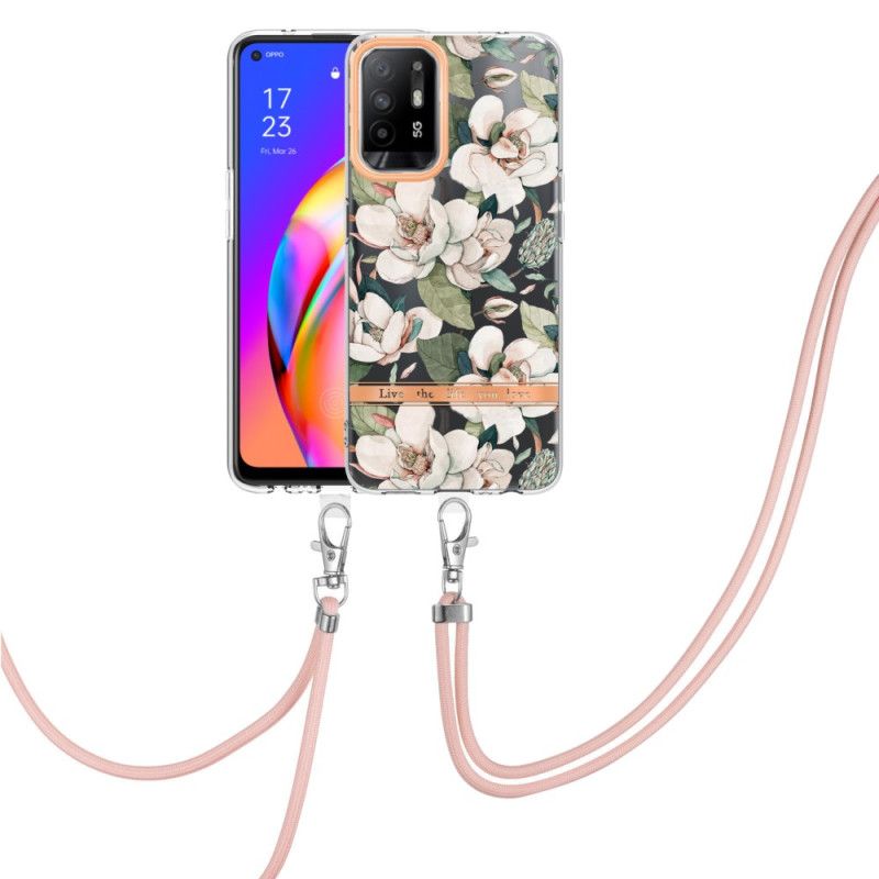 Cover Oppo A94 5G Med Snor Blomstersnor