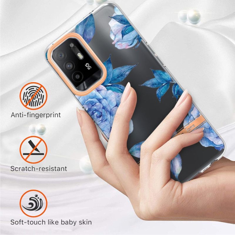 Cover Oppo A94 5G Sømløse Pæonblomster