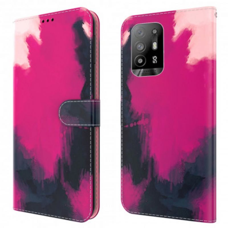 Flip Cover Oppo A94 5G Akvarel