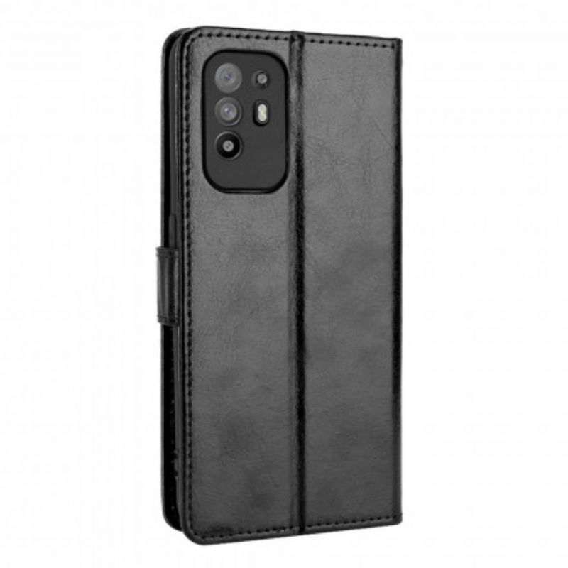 Flip Cover Oppo A94 5G Flashy Imiteret Læder