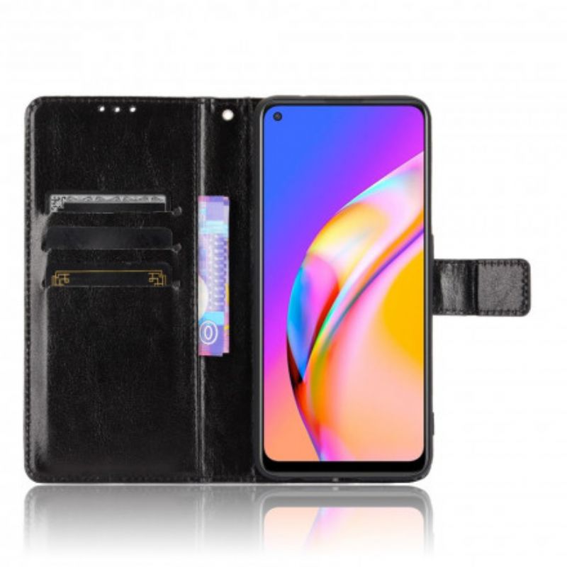 Flip Cover Oppo A94 5G Flashy Imiteret Læder