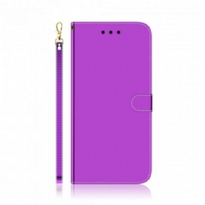 Flip Cover Oppo A94 5G Imiteret Læder Spejlcover