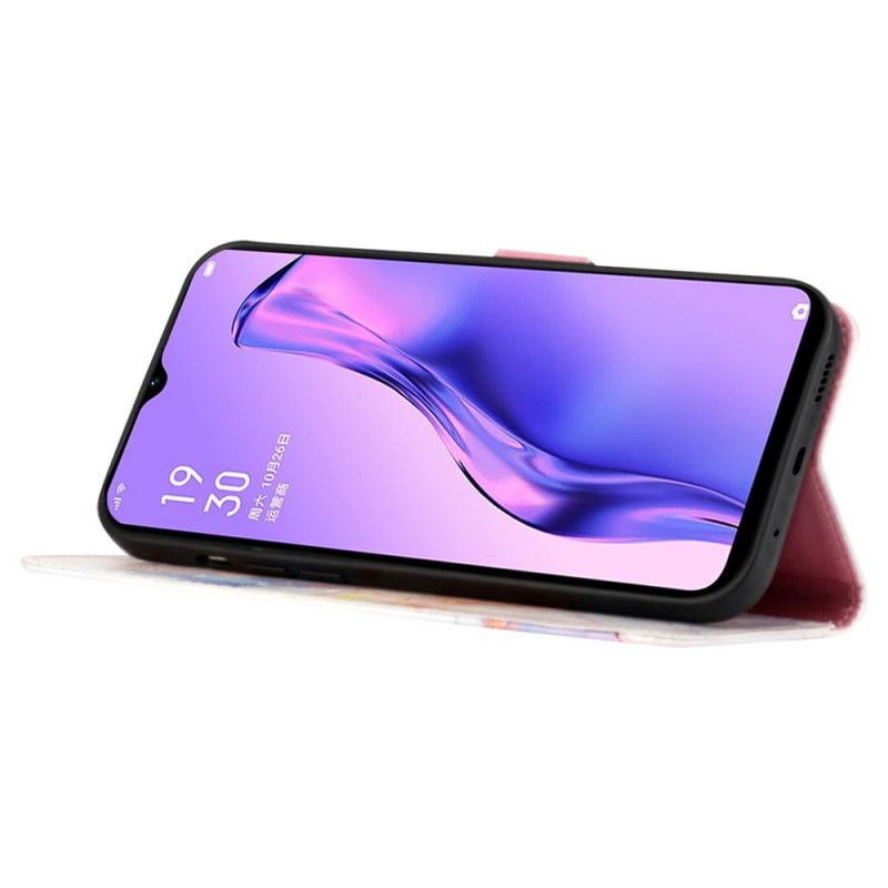 Flip Cover Oppo A94 5G Marmor Med Rem