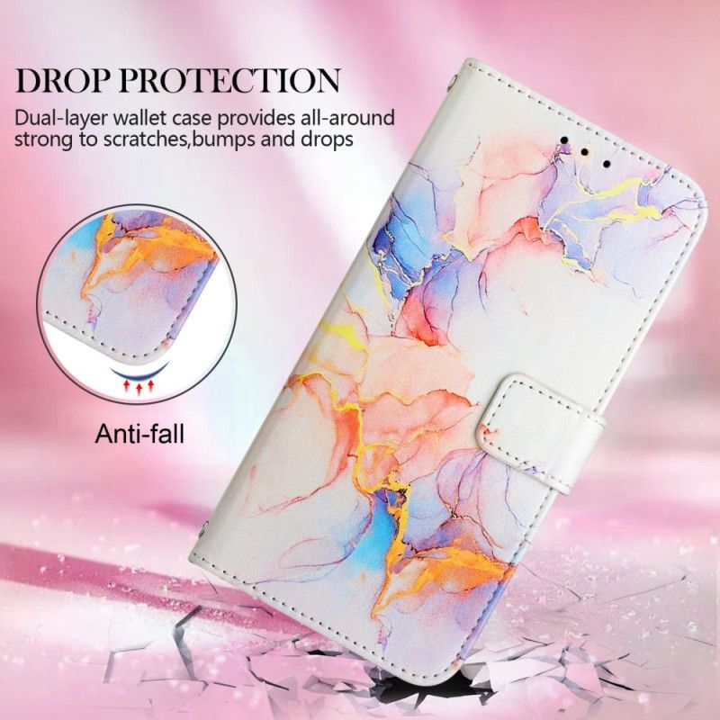 Flip Cover Oppo A94 5G Marmor Med Rem