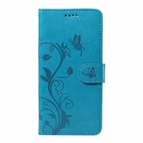 Flip Cover Motorola Edge 50 Neo Sommerfugle Og Blomster