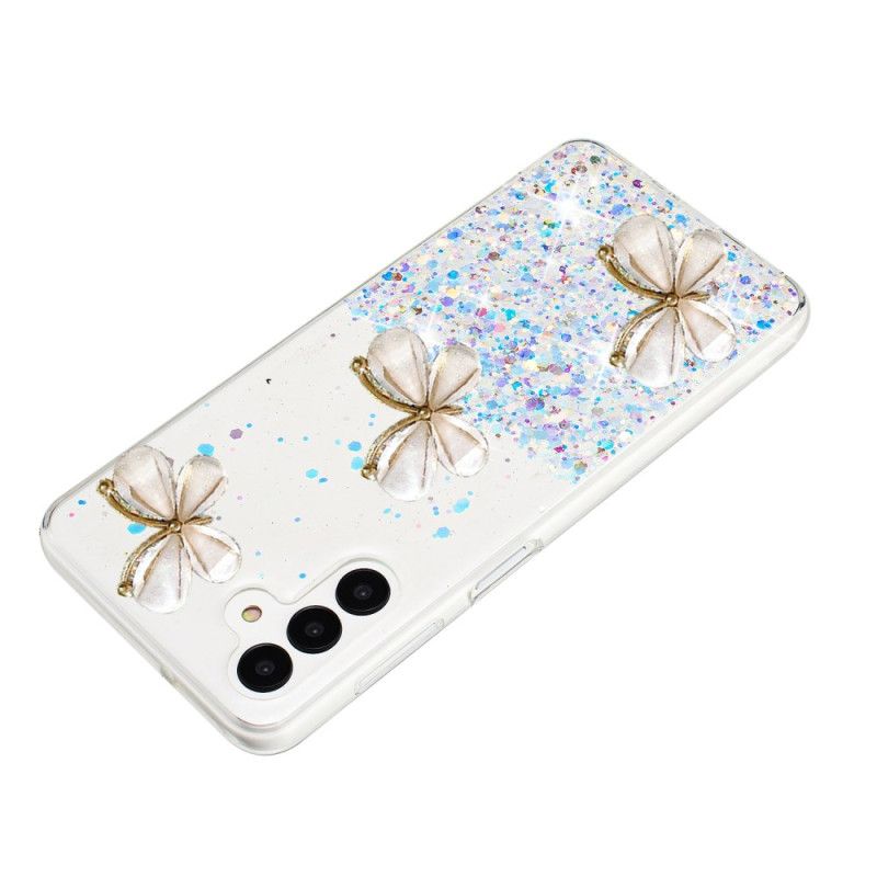 Cover Samsung Galaxy S24 Fe Fosforescerende 3d-sommerfugle